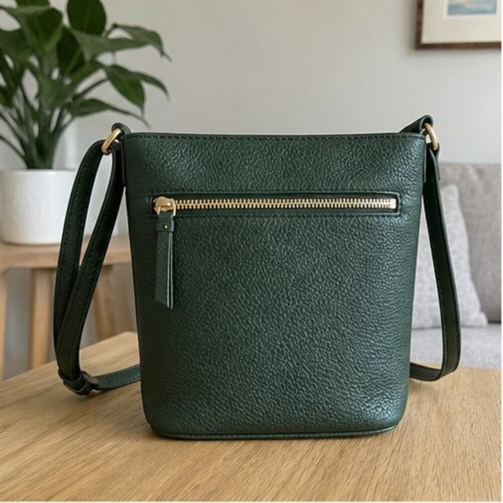 Forest Pebbled Crossbody Bag